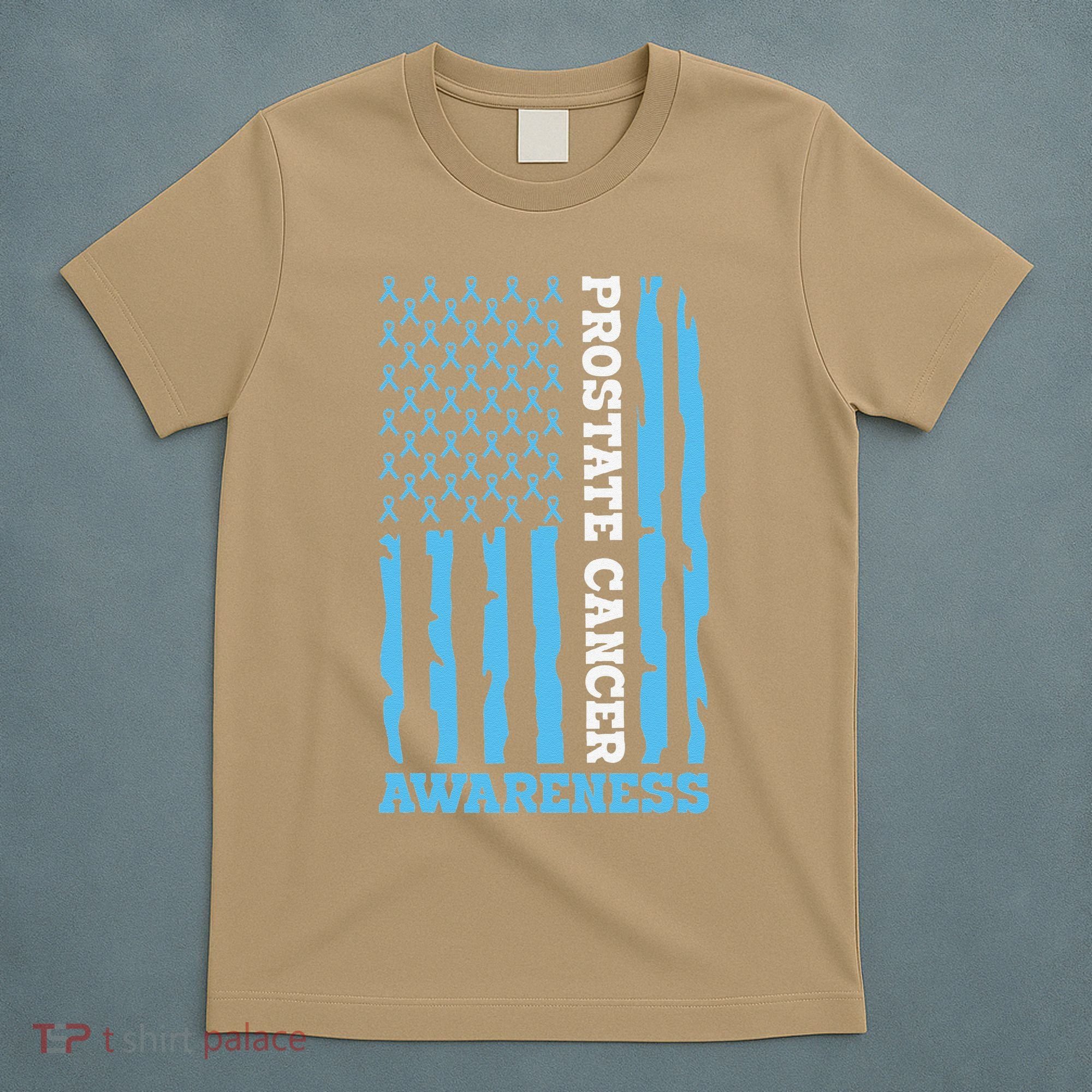 USA Flag Prostate Cancer Awareness T-Shirt