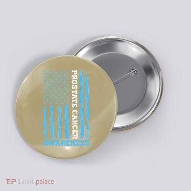 USA Flag Prostate Cancer Awareness Button