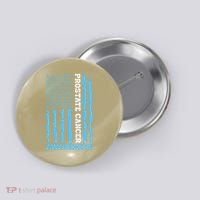 USA Flag Prostate Cancer Awareness Button thumb 0