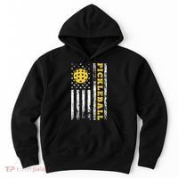 US Flag Pickleball Player Paddleball Lover Hoodie thumb 0
