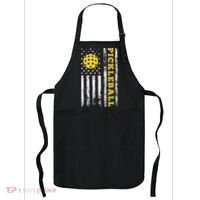 US Flag Pickleball Player Paddleball Lover Apron thumb 0