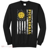 US Flag Pickleball Player Paddleball Lover Sweatshirt thumb 0