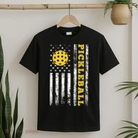US Flag Pickleball Player Paddleball Lover T-Shirt thumb 2