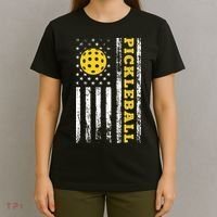 US Flag Pickleball Player Paddleball Lover T-Shirt thumb 4