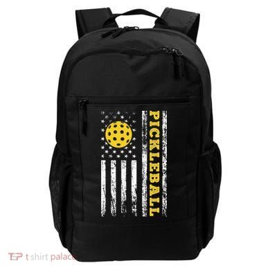 US Flag Pickleball Player Paddleball Lover Backpack