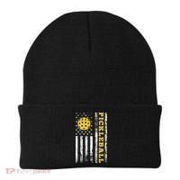US Flag Pickleball Player Paddleball Lover Beanie thumb 0
