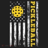 US Flag Pickleball Player Paddleball Lover Beanie thumb 2