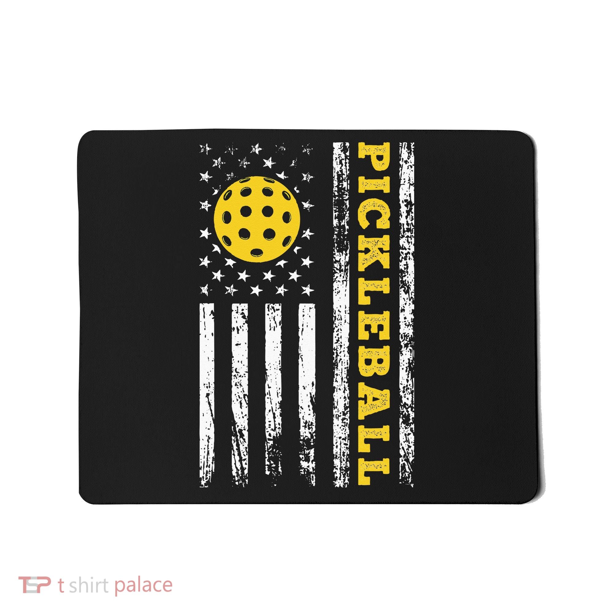 US Flag Pickleball Player Paddleball Lover Mousepad