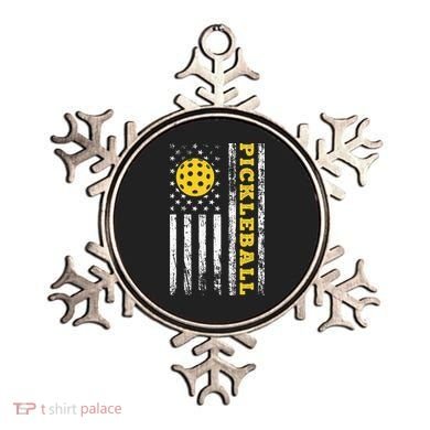 US Flag Pickleball Player Paddleball Lover Ornament