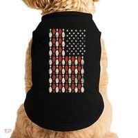 Us Flag Patriotic Proud American Bowler Gift Bowling Doggie Tank thumb 0