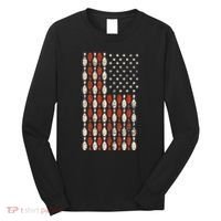 Us Flag Patriotic Proud American Bowler Gift Bowling Long Sleeve Shirt thumb 0