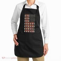Us Flag Patriotic Proud American Bowler Gift Bowling Apron thumb 2