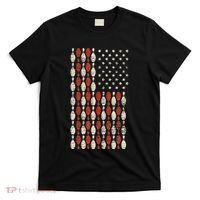 Us Flag Patriotic Proud American Bowler Gift Bowling T-Shirt thumb 0