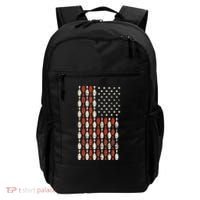 Us Flag Patriotic Proud American Bowler Gift Bowling Backpack thumb 0