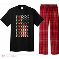 Us Flag Patriotic Proud American Bowler Gift Bowling Pajama Set thumb 0