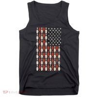Us Flag Patriotic Proud American Bowler Gift Bowling Tank Top thumb 0