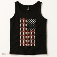 Us Flag Patriotic Proud American Bowler Gift Bowling Tank Top thumb 2