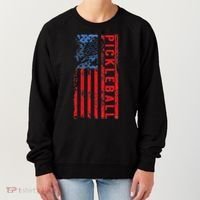 Us Flag Pickleball American Pickleball Player Women's Sweatshirt thumb 0