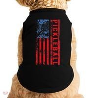 Us Flag Pickleball American Pickleball Player Doggie Tank thumb 0