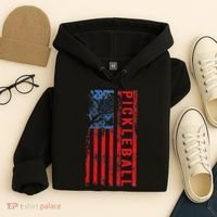 Us Flag Pickleball American Pickleball Player Hoodie thumb 4