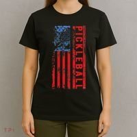 Us Flag Pickleball American Pickleball Player T-Shirt thumb 4