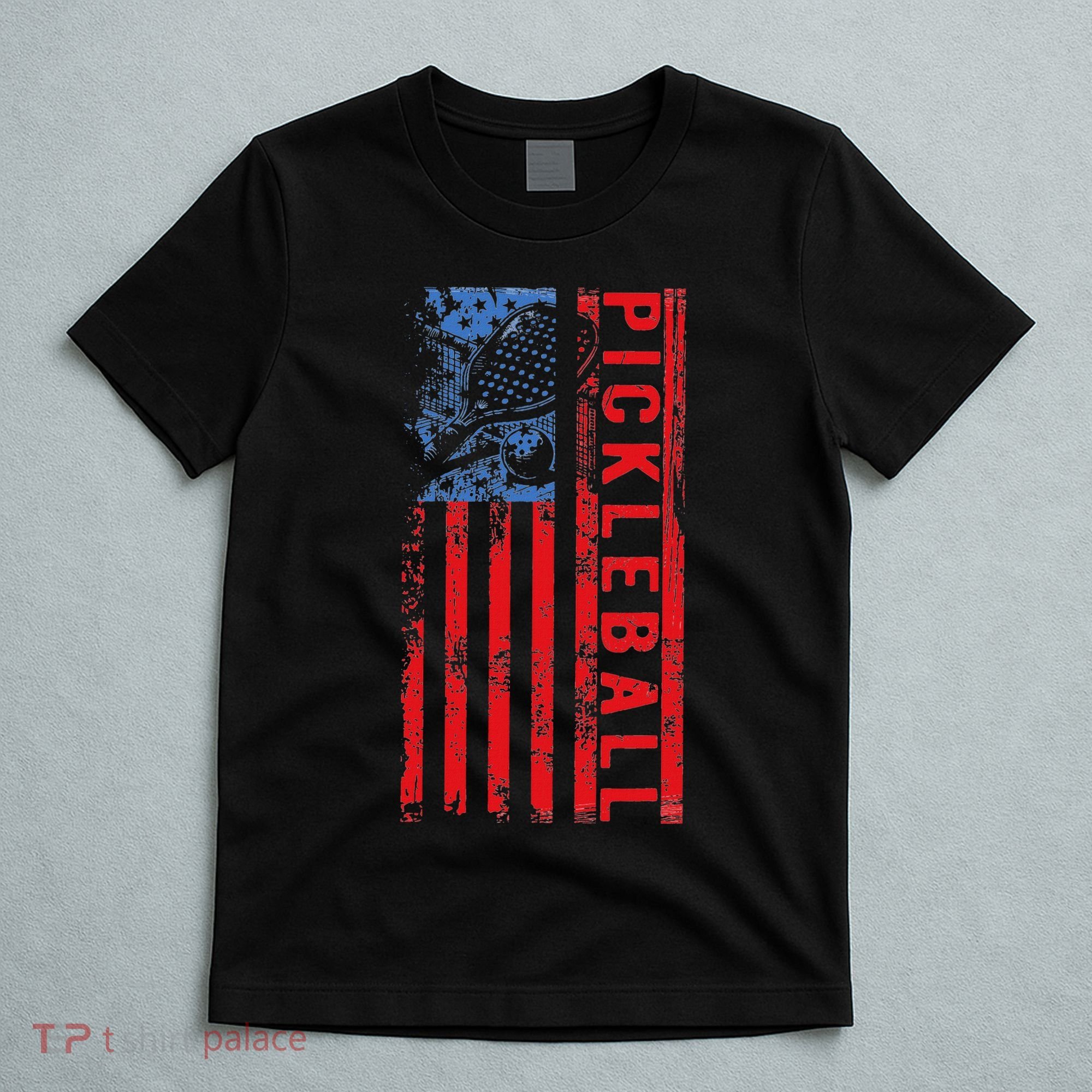 Us Flag Pickleball American Pickleball Player T-Shirt