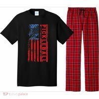 Us Flag Pickleball American Pickleball Player Pajama Set thumb 0