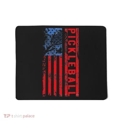 Us Flag Pickleball American Pickleball Player Mousepad