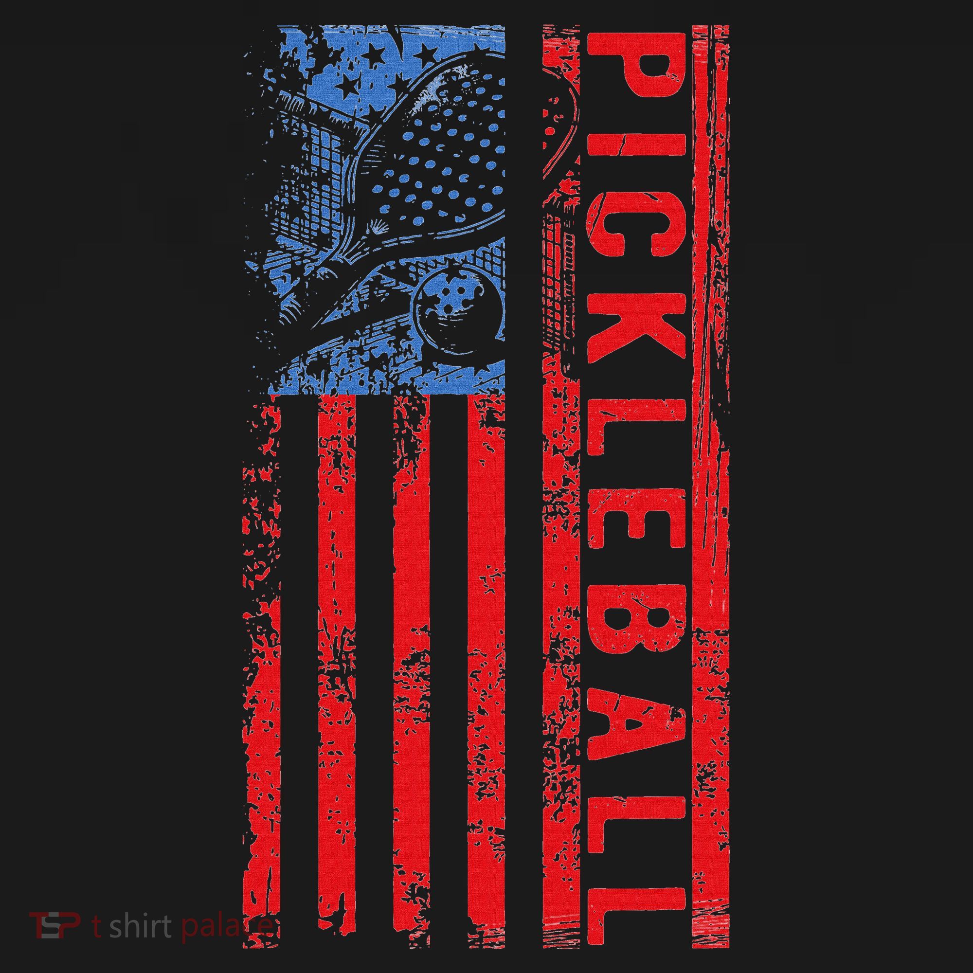 Us Flag Pickleball American Pickleball Player Mousepad