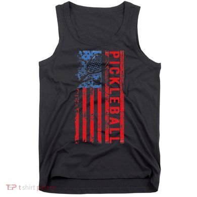 Us Flag Pickleball American Pickleball Player Tank Top