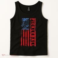 Us Flag Pickleball American Pickleball Player Tank Top thumb 2