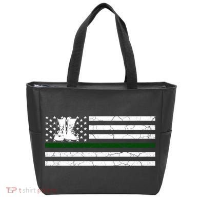 US Flag Patriotic Army Boots Tote Bag