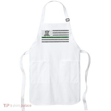 US Flag Patriotic Army Boots Apron