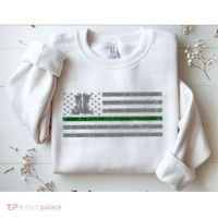 US Flag Patriotic Army Boots Sweatshirt thumb 2