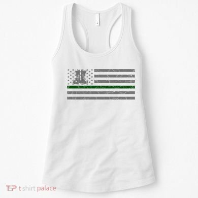 US Flag Patriotic Army Boots Women's Tank Top