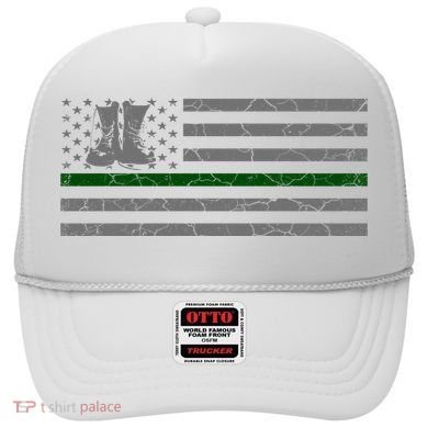 US Flag Patriotic Army Boots Hat
