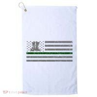 US Flag Patriotic Army Boots Golf Towel thumb 0