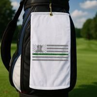 US Flag Patriotic Army Boots Golf Towel thumb 2