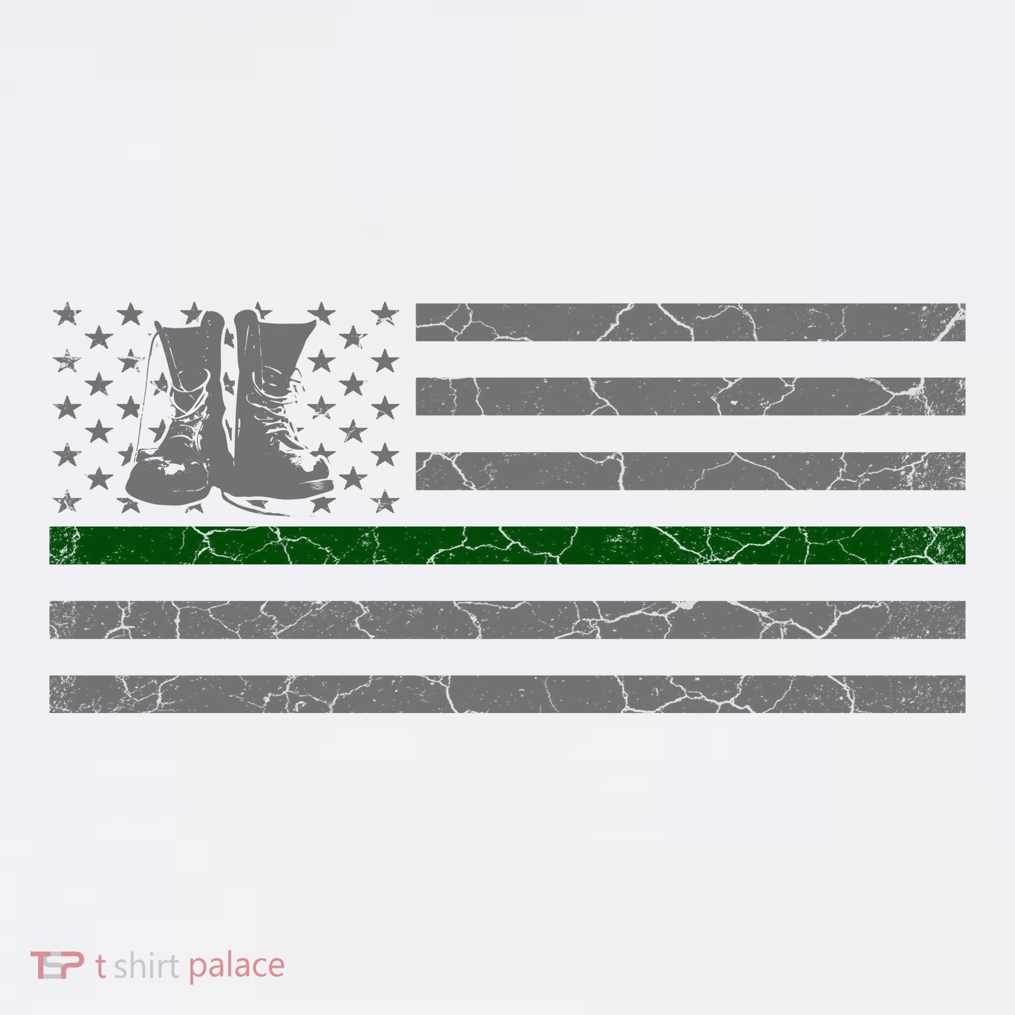 US Flag Patriotic Army Boots Women's Long Sleeve Shirt