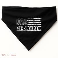 Us Flag Pickleball American Pickleball Player USA-Made Doggie Bandana thumb 0