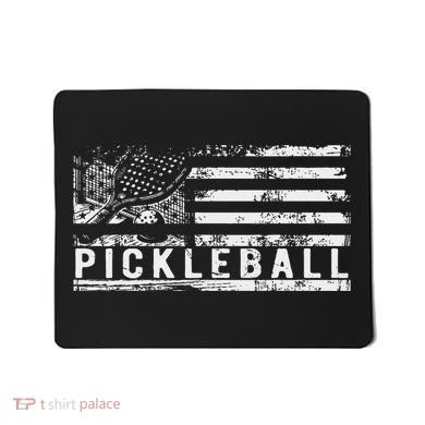 Us Flag Pickleball American Pickleball Player Mousepad