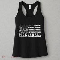 Us Flag Pickleball American Pickleball Player Women's Tank Top thumb 3