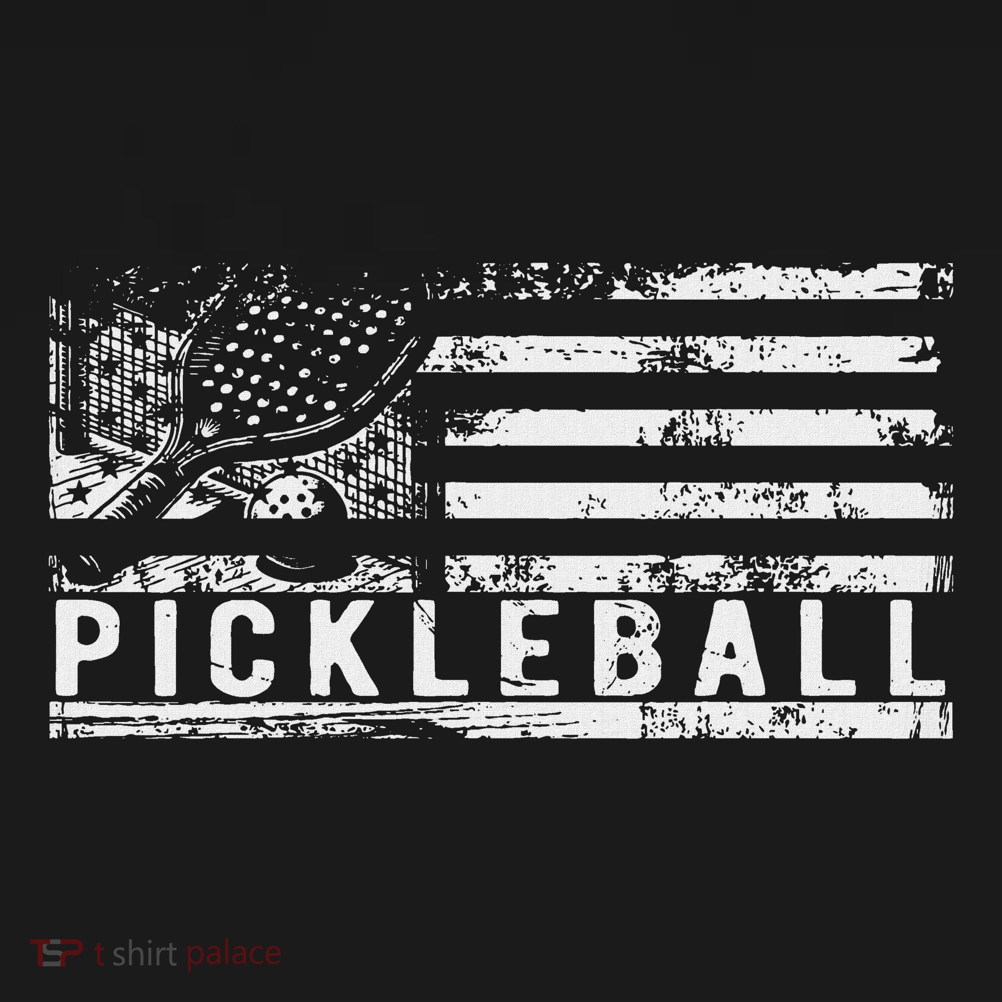 Us Flag Pickleball American Pickleball Player Women's Tank Top