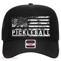Us Flag Pickleball American Pickleball Player Hat thumb 0