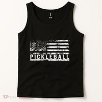 Us Flag Pickleball American Pickleball Player Tank Top thumb 2