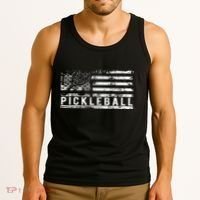 Us Flag Pickleball American Pickleball Player Tank Top thumb 3