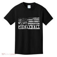 Us Flag Pickleball American Pickleball Player Kids T-Shirt thumb 0