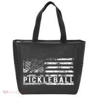 Us Flag Pickleball American Pickleball Player Tote Bag thumb 0