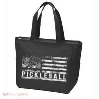 Us Flag Pickleball American Pickleball Player Tote Bag thumb 3
