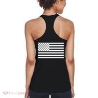 USA Flag Patriotic Front & Back United States Of America Pride Women's Tank Top thumb 1